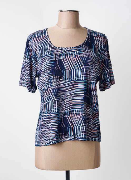 T-shirt bleu GUY DUBOUIS femme