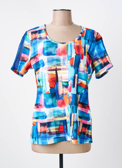 T-shirt bleu GUY DUBOUIS femme