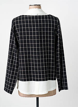 Top tissage crêpe manches longues noir GUY DUBOUIS femme