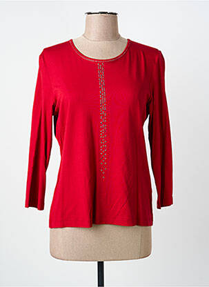 T-shirt manches 3/4 manches 3/4 rouge RABE femme