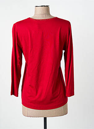 T-shirt manches 3/4 manches 3/4 rouge RABE femme