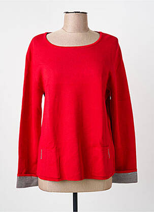 Pull coupe cintrée manches longues rouge RABE femme