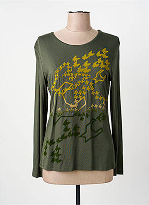 T-shirt manches longues manches longues vert BARBARA LEBEK femme
