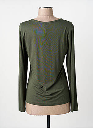 T-shirt manches longues manches longues vert BARBARA LEBEK femme