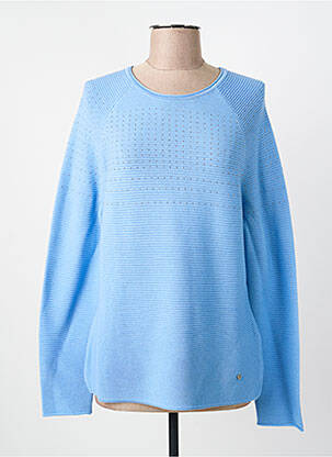 Pull coupe droite manches longues bleu RABE femme