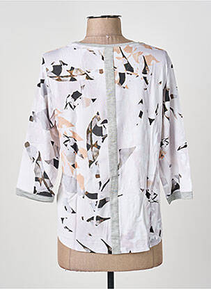T-shirt manches 3/4 manches 3/4 blanc THOMAS RABE femme