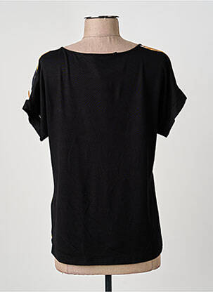 T-shirt coupe cintrée manches courtes jaune FRANK WALDER femme