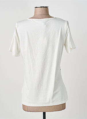 T-shirt imprimé fantaisie manches courtes blanc GUY DUBOUIS femme