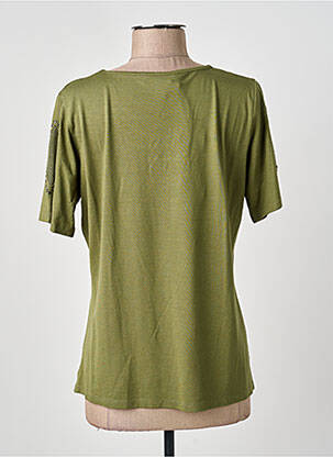 T-shirt stretch manches courtes vert MERI & ESCA femme