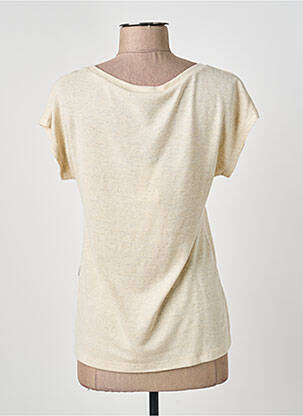 T-shirt coupe cintrée manches courtes beige ANANKE femme