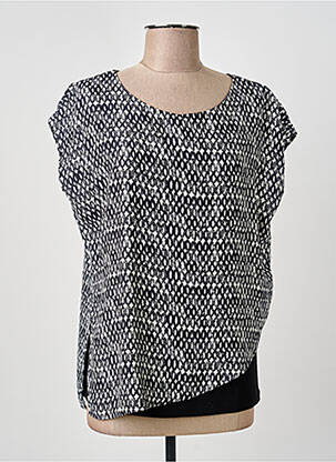 Top stretch manches courtes noir ANDAMIO femme
