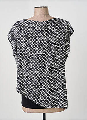 Top stretch manches courtes noir ANDAMIO femme