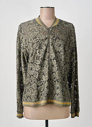 Veste casual col rond vert MERI & ESCA femme