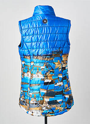 Doudoune poches sans capuche bleu DOLCEZZA femme