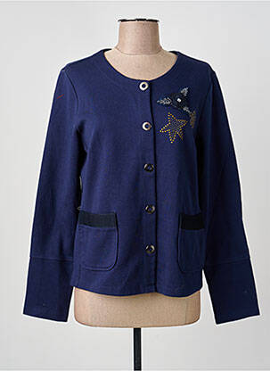 Veste casual col rond bleu BETTY BARCLAY femme