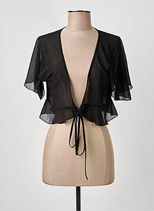 Boléro manches courtes noir MYSTERY BY PSF femme