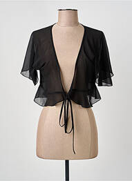 Boléro manches courtes noir MYSTERY BY PSF femme