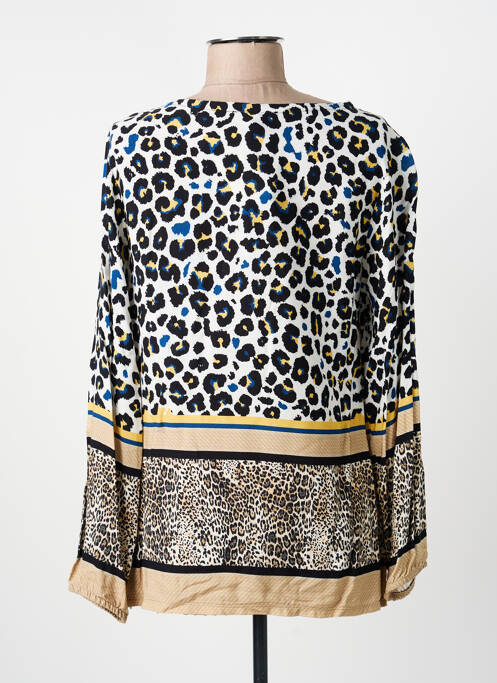Blouse tissage popeline manches longues beige MERI & ESCA femme