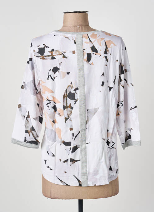 T-shirt imprimé fantaisie manches 3/4 blanc THOMAS RABE femme