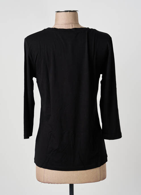T-shirt sérigraphie avec strass manches 3/4 noir ANANKE femme