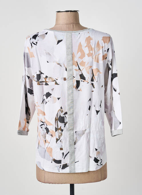 T-shirt manches 3/4 manches 3/4 blanc THOMAS RABE femme