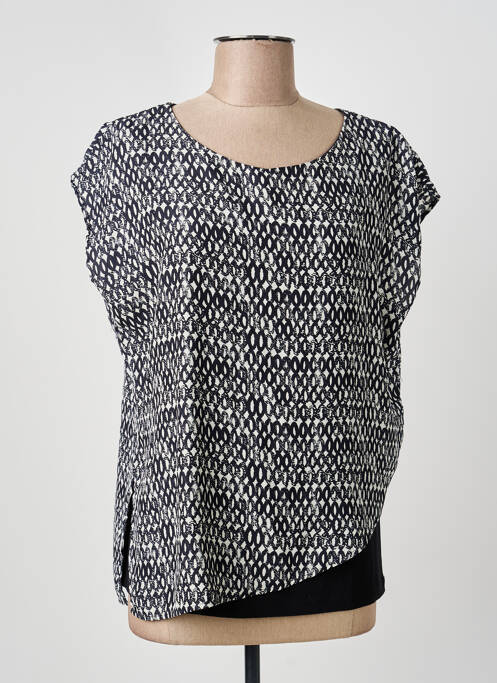 Top stretch manches courtes noir ANDAMIO femme