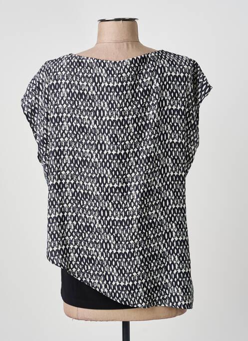 Top stretch manches courtes noir ANDAMIO femme
