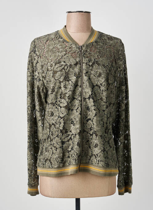 Veste casual col rond vert MERI & ESCA femme