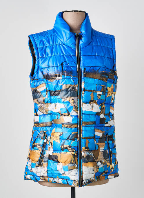 Doudoune poches sans capuche bleu DOLCEZZA femme