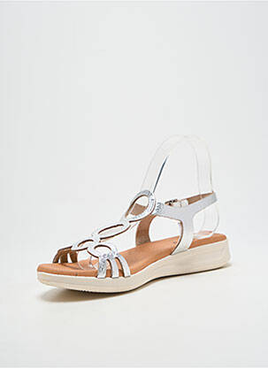 Sandales/nu pieds fermeture boucle(s) talon plat jusqu'à 3cm argent HEINE femme