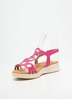 Sandales/nu pieds fermeture boucle(s) talon plat jusqu'à 3cm rose HEINE femme