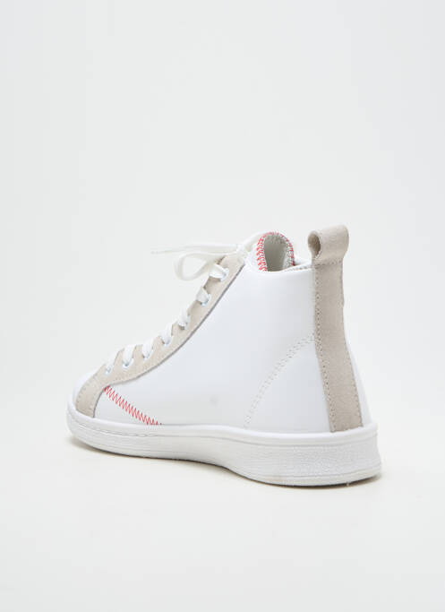 Baskets tissage tissage pailleté talon plat jusqu'à 3cm blanc HEINE femme