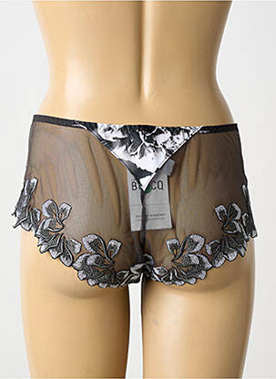 Shorty broderie noir LOUISA BRACQ femme
