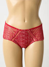 Shorty légère et transparente rouge LOUISA BRACQ femme