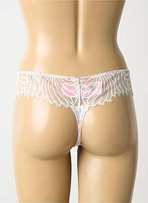 Tanga stretch blanc ANTIGEL femme