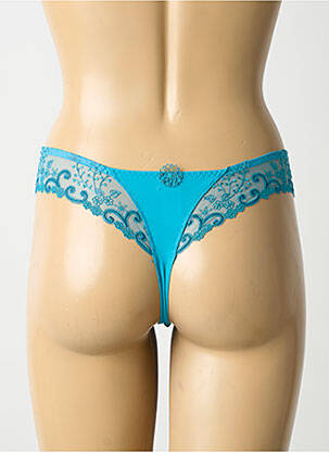 Tanga stretch bleu SIMONE PERELE femme