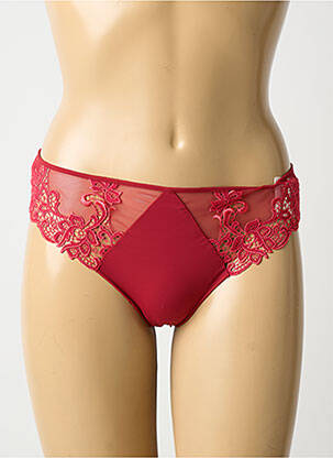 Tanga stretch rouge SIMONE PERELE femme