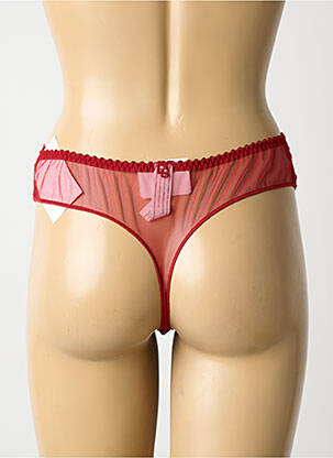 Tanga stretch rouge LOUISA BRACQ femme