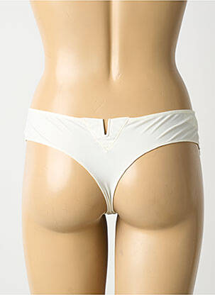 Tanga légère et transparente blanc SIMONE PERELE femme