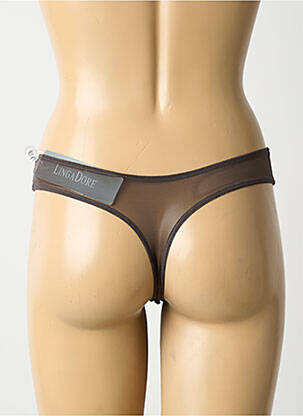 String stretch marron LINGADORE femme