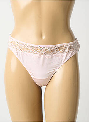 String tissage popeline rose LINGADORE femme