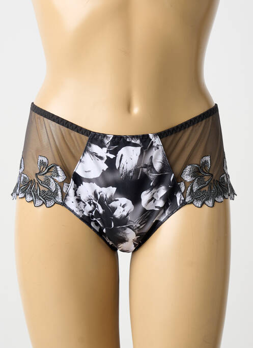 Shorty légère et transparente noir LOUISA BRACQ femme