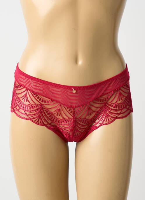 Shorty légère et transparente rouge AUBADE femme