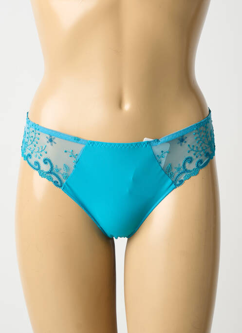 Tanga stretch bleu SIMONE PERELE femme