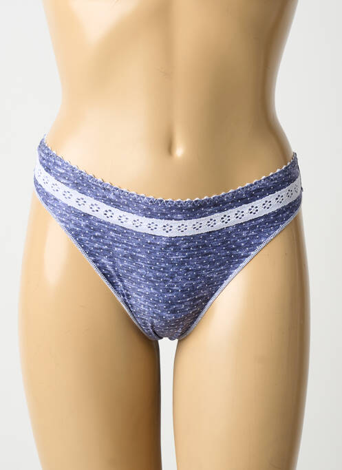 String tissage popeline bleu ANTIGEL femme