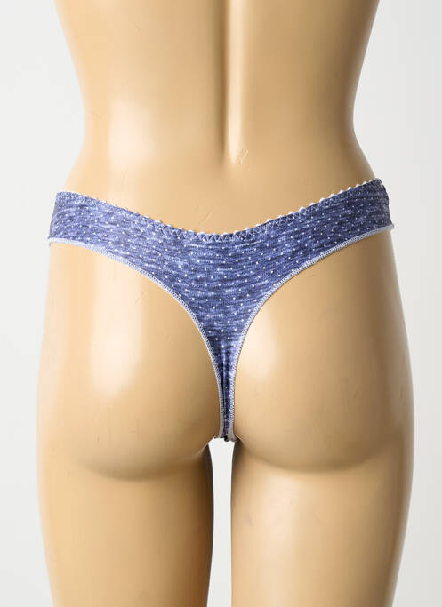 String tissage popeline bleu ANTIGEL femme
