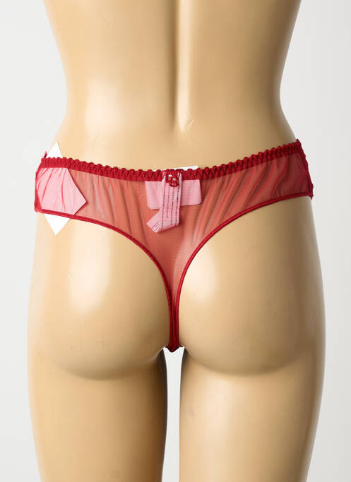 Tanga stretch rouge LOUISA BRACQ femme