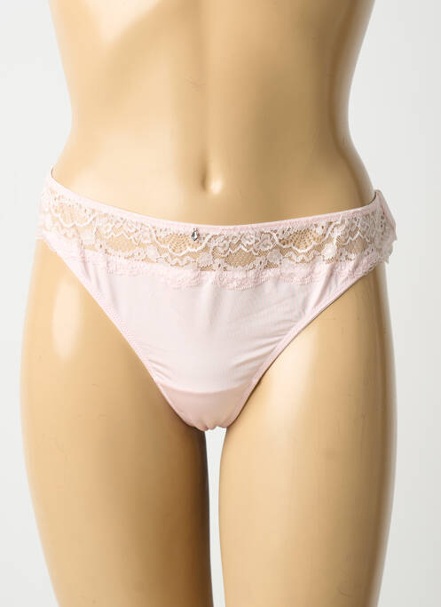 String tissage popeline rose LINGADORE femme