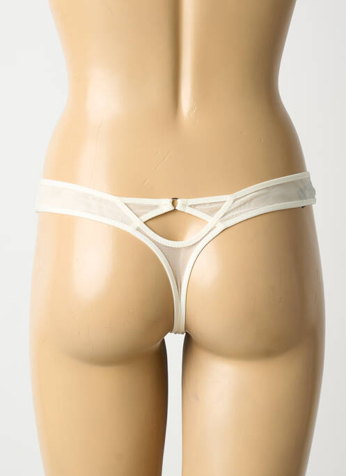 String légère et transparente blanc IMPLICITE femme