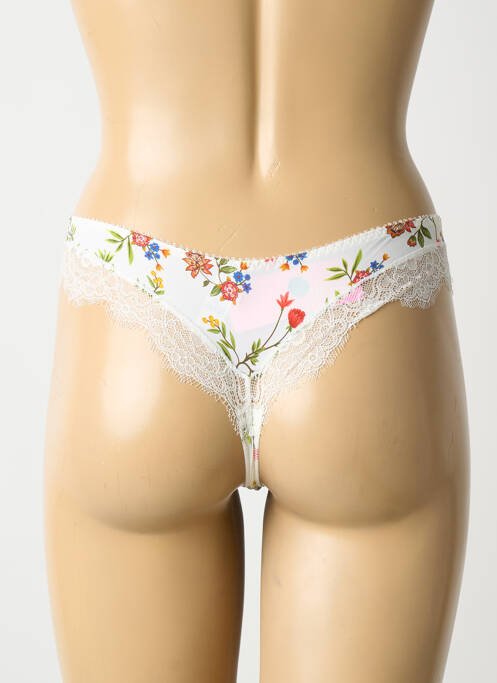 String blanc ANTIGEL femme